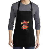 Clinical Trial Manager Inked Skull & Red Roses Tattoo Medium-length Apron | Artistshot