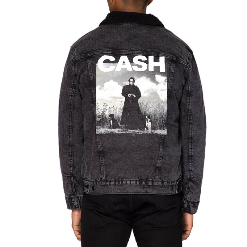 Johnny Cash Unisex Sherpa-lined Denim Jacket | Artistshot