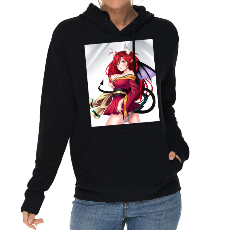 Succubus Anime Girl Lightweight Hoodie by sixsuspend | Artistshot