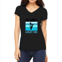 Harp Gift Musical Instrument Musician Plucking Women's V-neck T-shirt | Artistshot