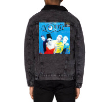 Aqua Aquarium Album Cover Unisex Sherpa-lined Denim Jacket | Artistshot