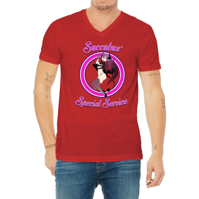 Succubus' Special Service V-Neck Tee by sixsuspend | Artistshot