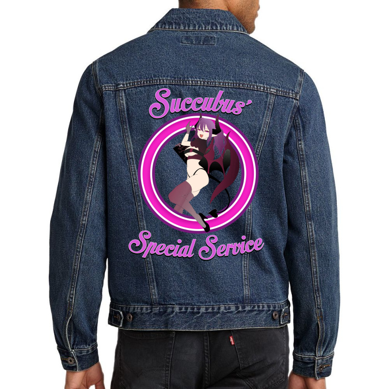 Succubus' Special Service Men Denim Jacket by sixsuspend | Artistshot