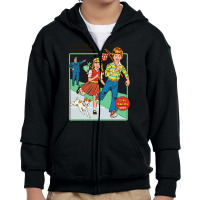 Let's Run Away Youth Zipper Hoodie | Artistshot