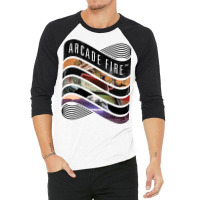 Arcade Fire   Discography 3/4 Sleeve Shirt | Artistshot