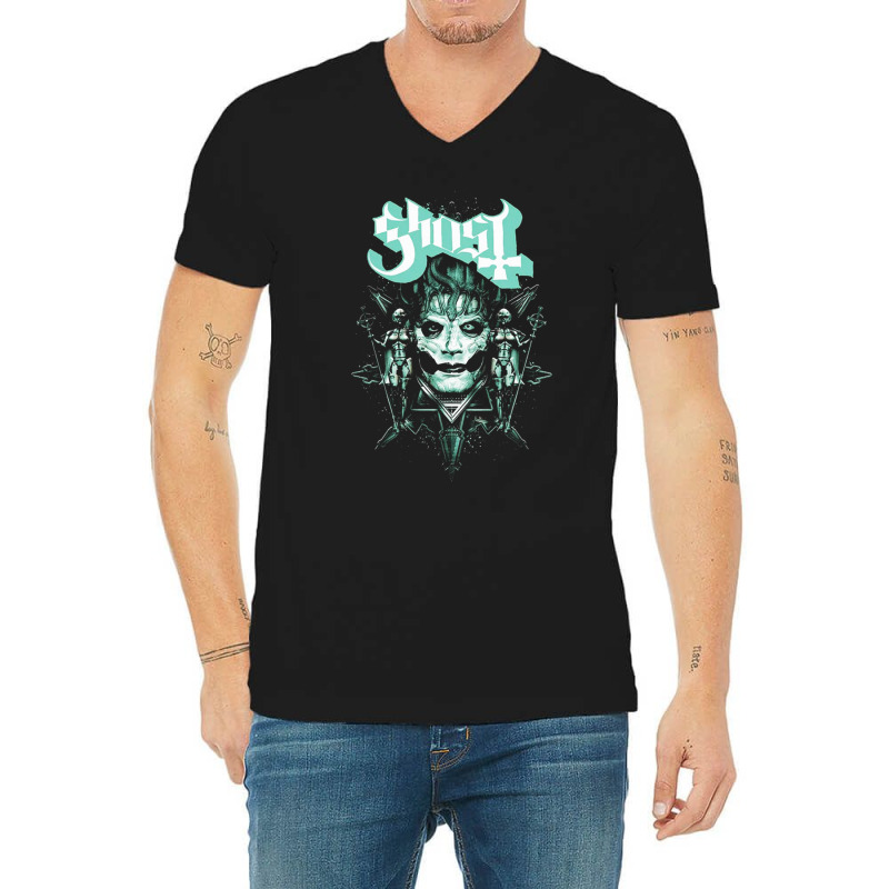 Nnghost Metal V-Neck Tee by pilitamaquiu | Artistshot