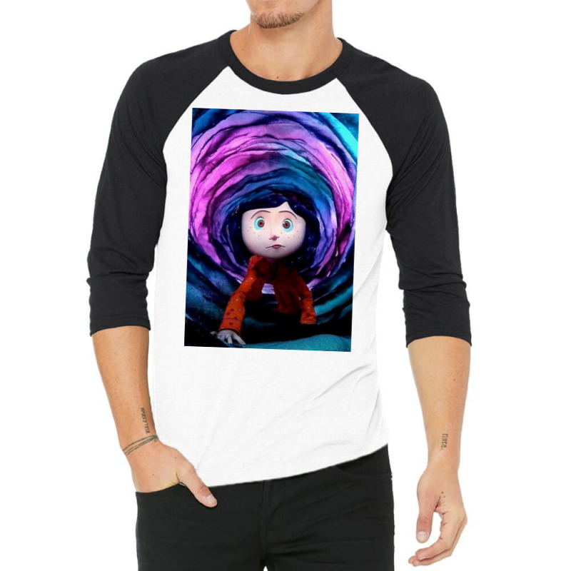 Coraline Movie Poster 3/4 Sleeve Shirt | Artistshot