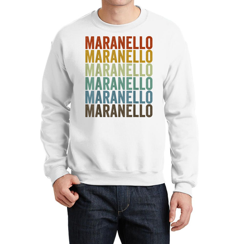 Maranello Retro City T Shirt Crewneck Sweatshirt | Artistshot