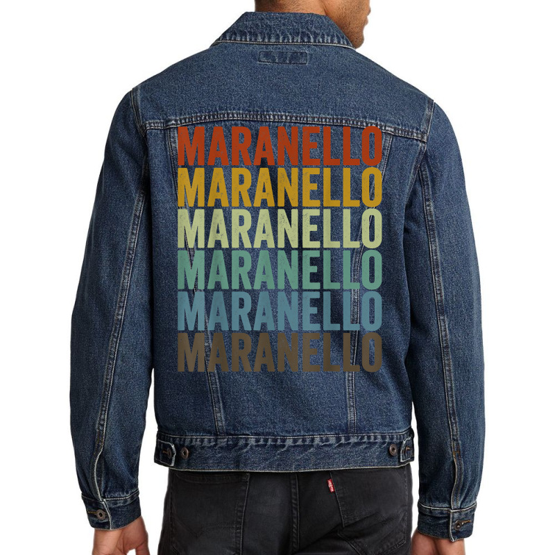 Maranello Retro City T Shirt Men Denim Jacket | Artistshot