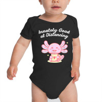 Innately Good At Distancing Introvert Pun Antisocial Joke T Shirt Baby Bodysuit | Artistshot