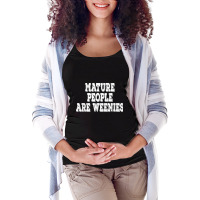 Mature People Are Weenies Retro Vintage T Shirt Maternity Scoop Neck T-shirt | Artistshot