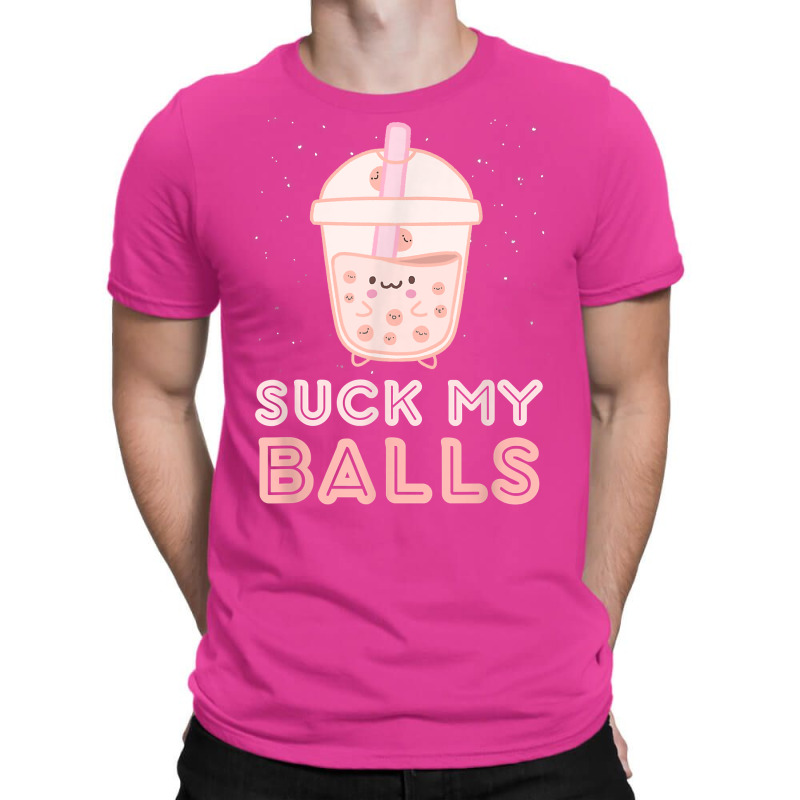 Suck My Balls Boba Tea Bubble Kawaii Face T-Shirt by jorsievinettc | Artistshot