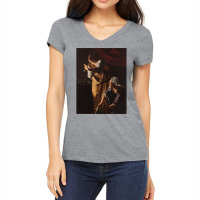 Artemisia Gentileschi   Judith And Her Maidservant With The Head Of Ho Women's V-neck T-shirt | Artistshot