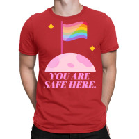 You Are Safe Here Pastel T-shirt | Artistshot