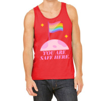 You Are Safe Here Pastel Tank Top | Artistshot