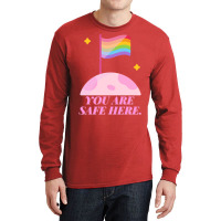 You Are Safe Here Pastel Long Sleeve Shirts | Artistshot