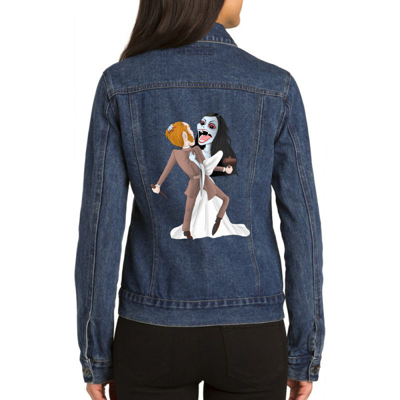 Love Bite 1 Ladies Denim Jacket by StaceyKerry | Artistshot