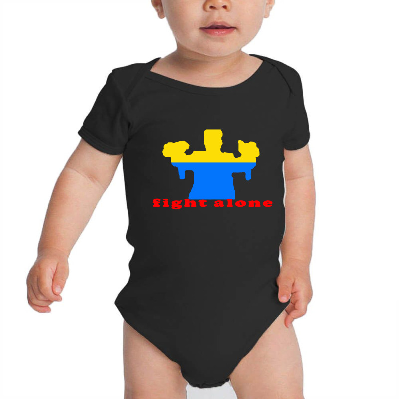 Fight Alone Baby Bodysuit by TrendTee | Artistshot