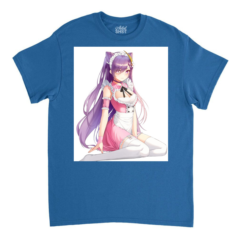 Keqing Cute Maid   Genshin Impact Classic T-shirt by juparridq | Artistshot