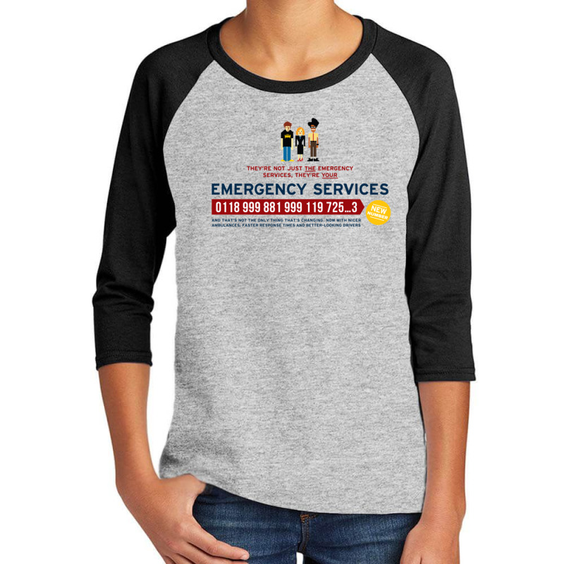 It Crowd - Emergency Services Youth 3/4 Sleeve | Artistshot