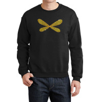 Fantasy Dragonfly Fairy Wings Back Texture Nature Fairy Tales Gold 1 Crewneck Sweatshirt | Artistshot