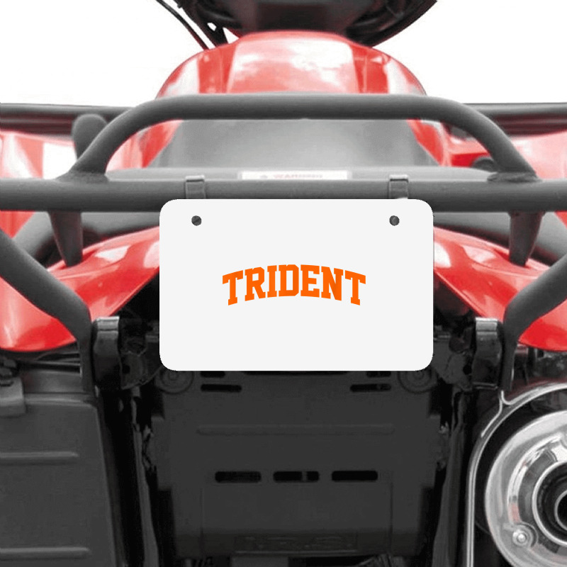 Trident Arch Athletic College University Alumni Style T Shirt Atv License Plate | Artistshot