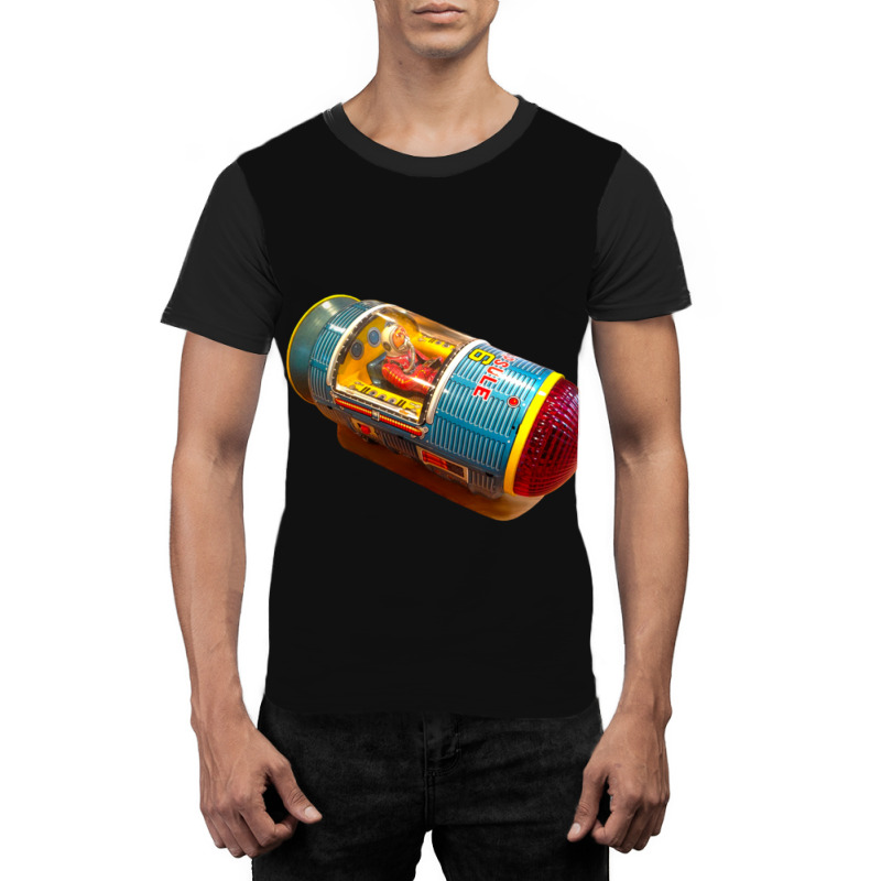 Retro Tin Space Capsule Printstickeretc Graphic T-shirt | Artistshot