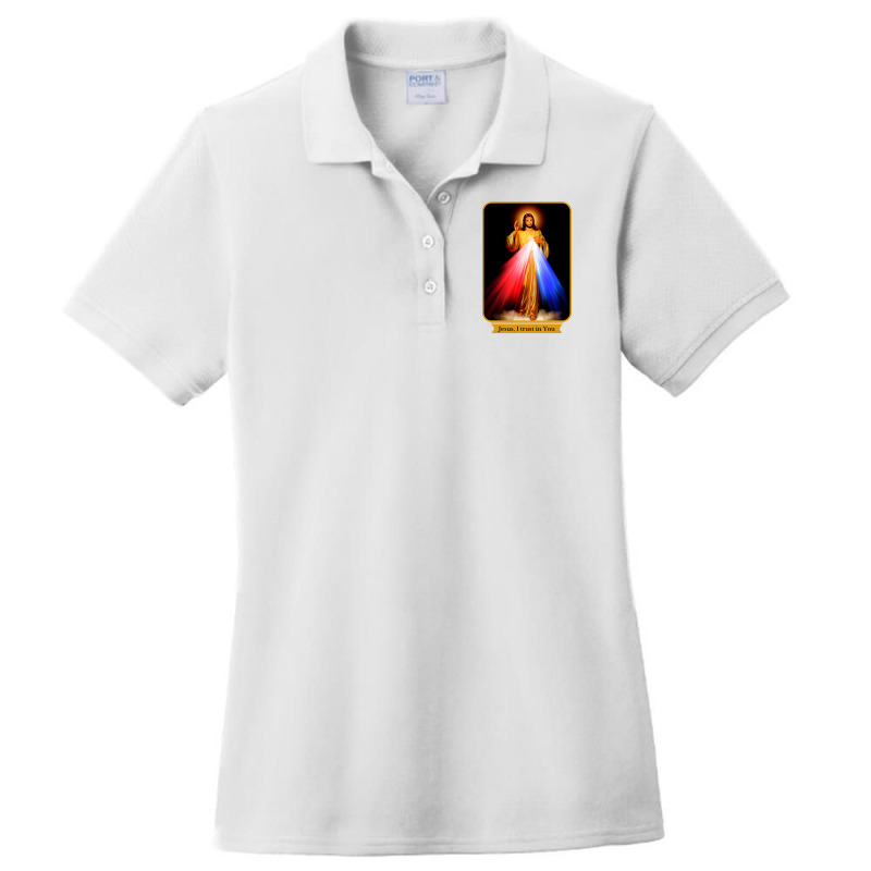 Divine Mercy Jesus I Trust In You Catholic T Shirt Ladies Polo Shirt by adam.troare | Artistshot