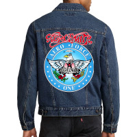 Vintage⭐ Aerosmith⭐rockin⭐ 5 Men Denim Jacket | Artistshot