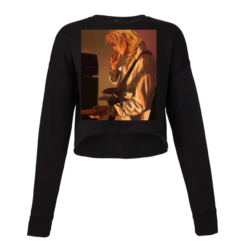 Klavier Gavin Guitar Cropped Sweater by faschalekrie | Artistshot