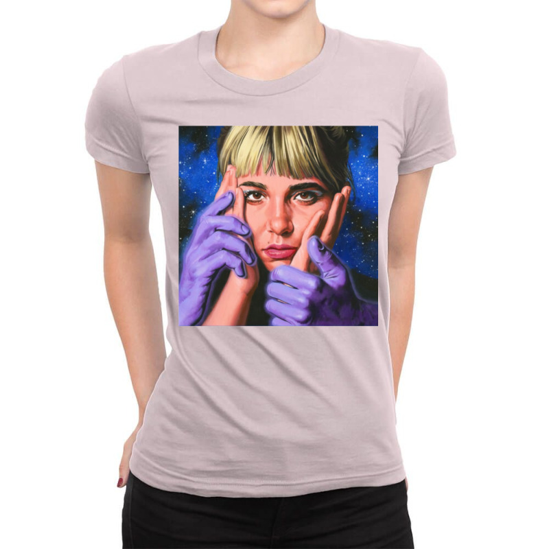 Beach Bunny Emotional Creature Album Cover Sticker Ladies Fitted T-Shirt by ireneecampoe | Artistshot