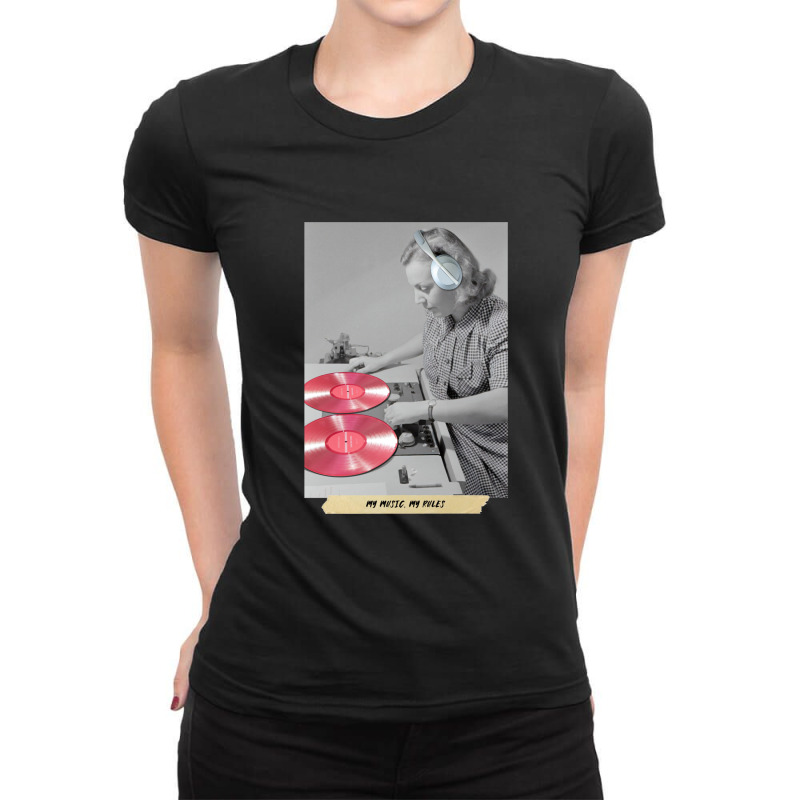 My Music My Rules Classic Ladies Fitted T-Shirt by JamesBurges | Artistshot