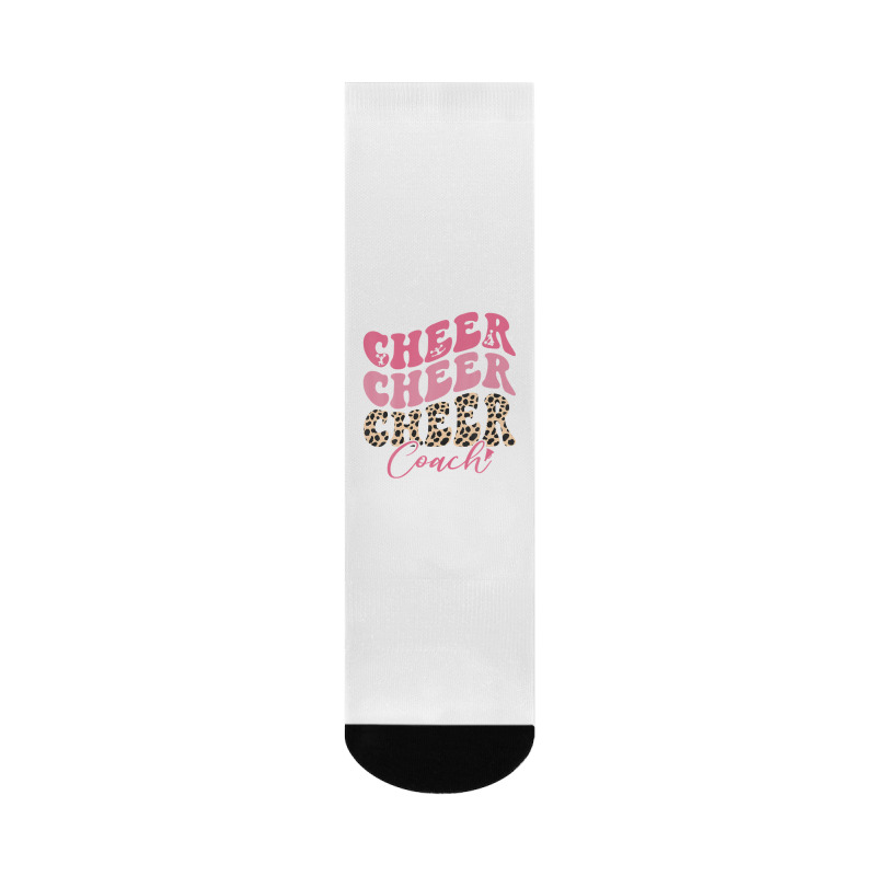 Cheer Coach Leopard Cheerleading Props Cute Cheer For Coach Crew Socks | Artistshot