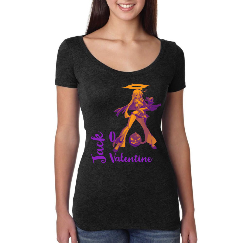 Jack O Valentine Guilty Gear Strive Women's Triblend Scoop T-shirt by CathyCooney | Artistshot