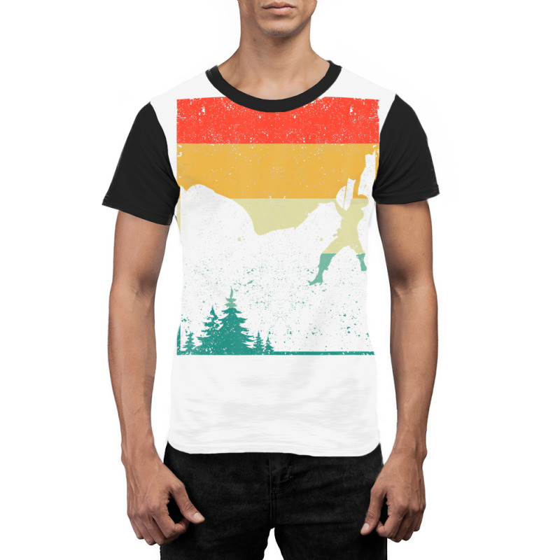 Climbing Bouldering Freeclimbing Rock Climber Retro Vintage Graphic T-shirt | Artistshot