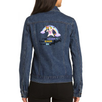 I Can Learn I Can Know I Can Be Anything For Light Ladies Denim Jacket | Artistshot