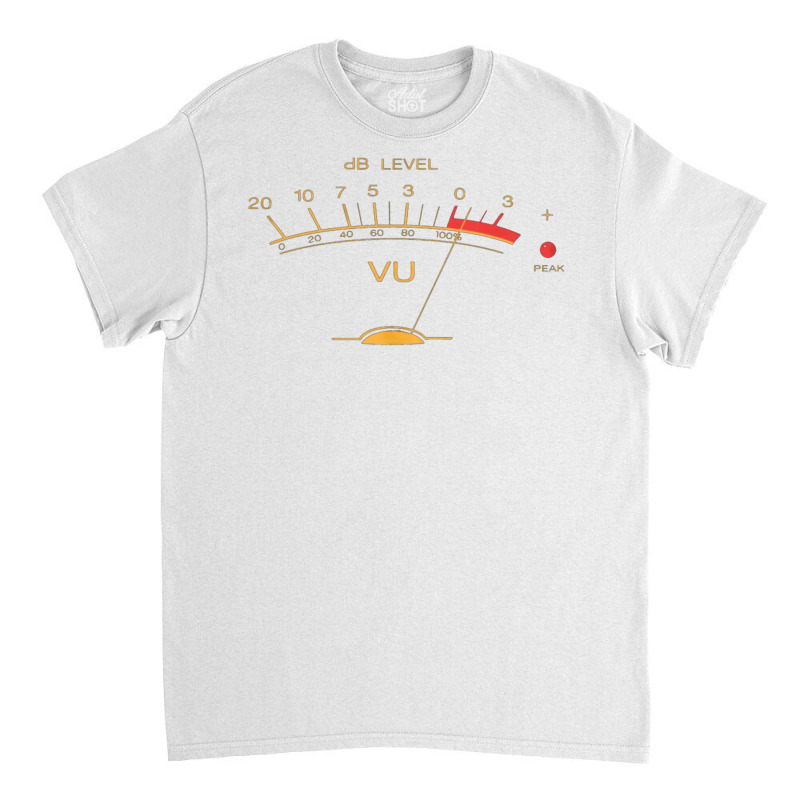 Db Level Decibel Vu Stereo Studio Recording Volume Speaker Radio Dj Pa Classic T-shirt by bosadatzurik | Artistshot