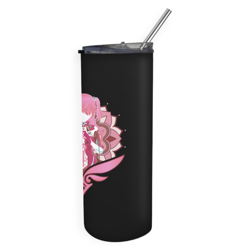 Genshin Impact Fischl Prinzessin Der Verurteilung Pink Skinny Tumbler by OrvilleBudiao | Artistshot