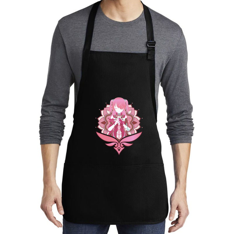 Genshin Impact Fischl Prinzessin Der Verurteilung Pink Medium-Length Apron by OrvilleBudiao | Artistshot