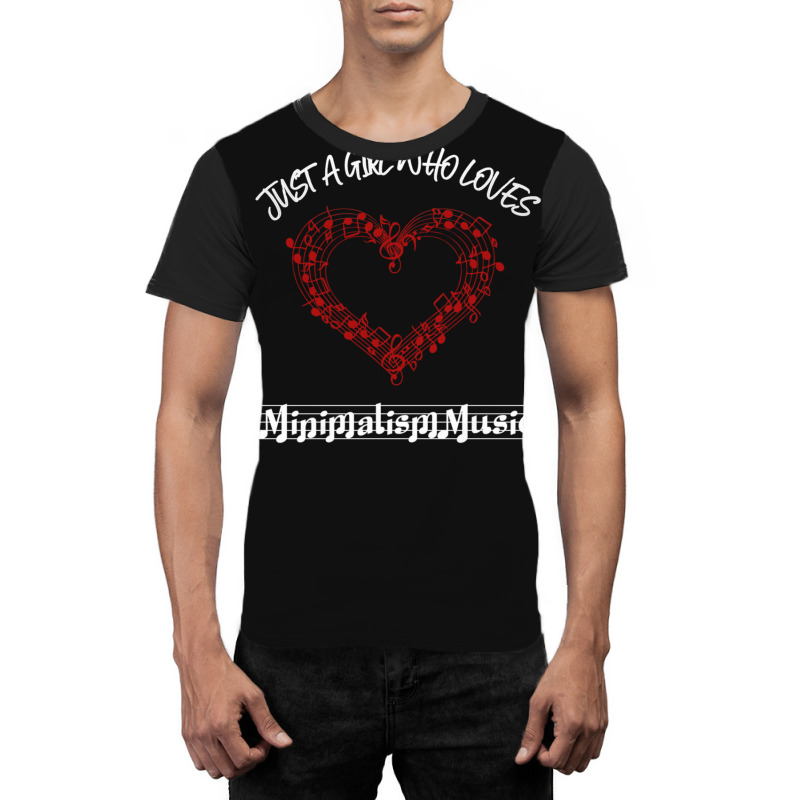 Just A Girl Who Loves Minimalism Music Graphic T-shirt by JasonPaxton | Artistshot