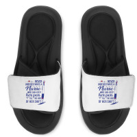 A Nurse Who Can Keep Har Pen Tshirt Slide Sandal | Artistshot