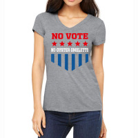 No Vote No Oyster Omelette Funny Election Humor Voting T Shirt Women's V-neck T-shirt | Artistshot