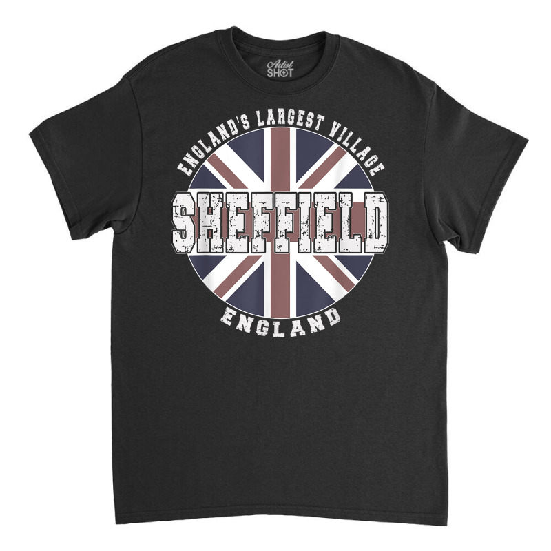 Sheffield England, Vintage English Flag T Shirt Classic T-shirt by kylrahal8pot | Artistshot