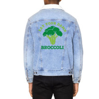 Eat Your Damn Broccoli Unisex Sherpa-lined Denim Jacket | Artistshot