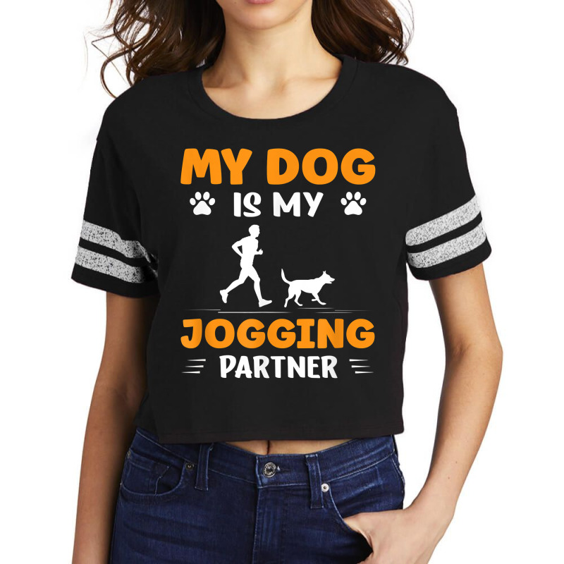 Running Jogger Dogs Cardio Dog Is My Jogging Partner T Shirt Scorecard Crop Tee by shmonotpv4s | Artistshot