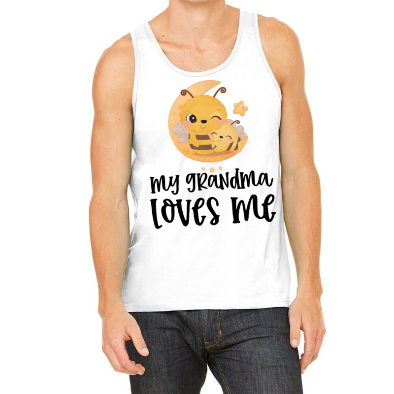 Bees Moon My Grandma Loves Me Tank Top by CueTrendyFinds | Artistshot