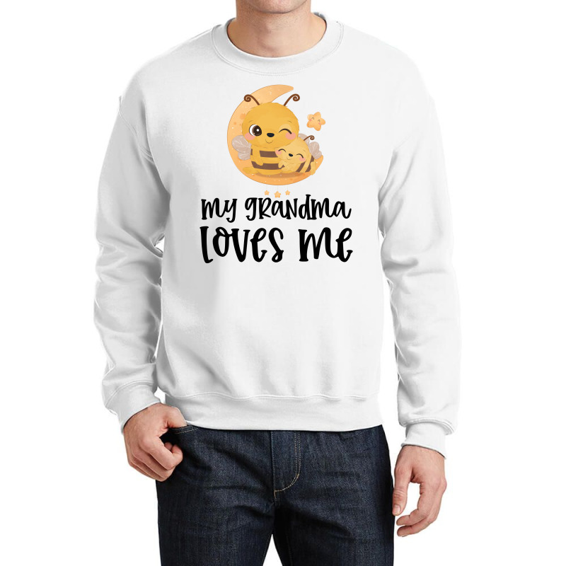 Bees Moon My Grandma Loves Me Crewneck Sweatshirt by CueTrendyFinds | Artistshot