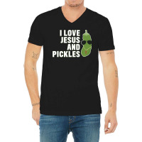 I Love Jesus And Pickles   Christian   Boys Girls Women Gift T Shirt V-neck Tee | Artistshot