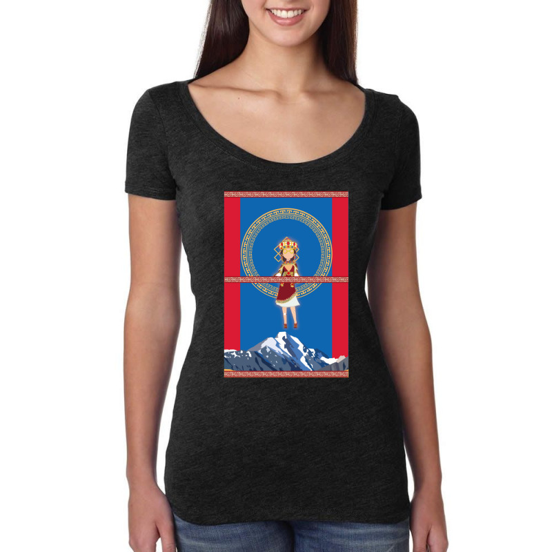 Mongol Helena Women's Triblend Scoop T-shirt by ReenaKonicek | Artistshot