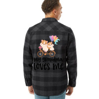 Hamsters On Bike My Grandma Loves Me Flannel Shirt | Artistshot